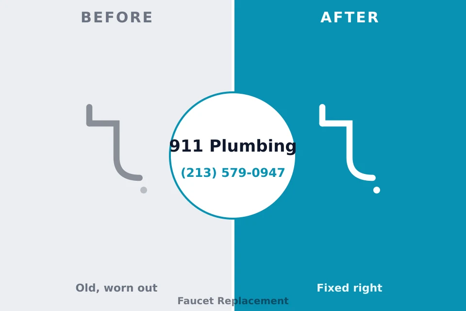 Before and after: plumbing company Ligonier, IN